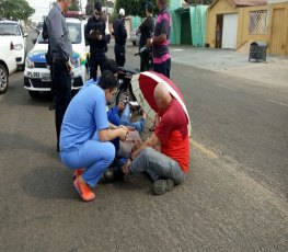 ACIDENTE: Grávida fica lesionada em colisão no centro da capital